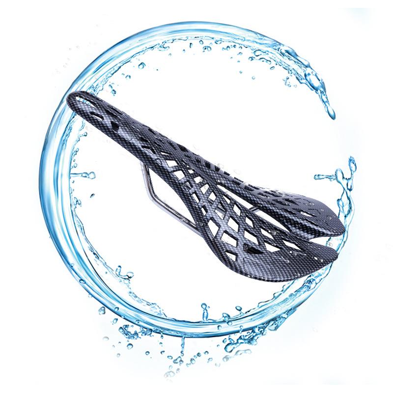 Bicycle Spider Seat Cushion Carbon Fiber Grain Mat Bicycle Seat Bag Ultra Light Highway Seat Dead Flying Saddle