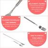 Fruit Telescopic Dinner Stainless Steel Meat Fork Extendable Fork Cutlery Forks
