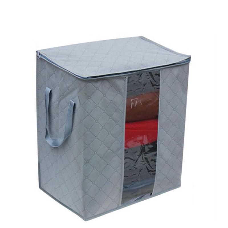 Thick Non-woven Bamboo Charcoal Color Clothing Storage Bag