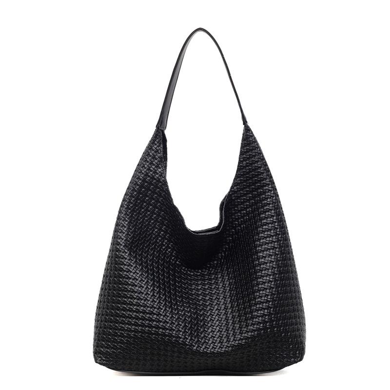 Сумка большой вместимости женская модная плетеная сумка-тоут в стиле ретро, универсальная, для работы