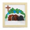 Handmade Simulation Sea Glass Cross Funny Resin Cave Crystal Crucifix  Home Ornaments