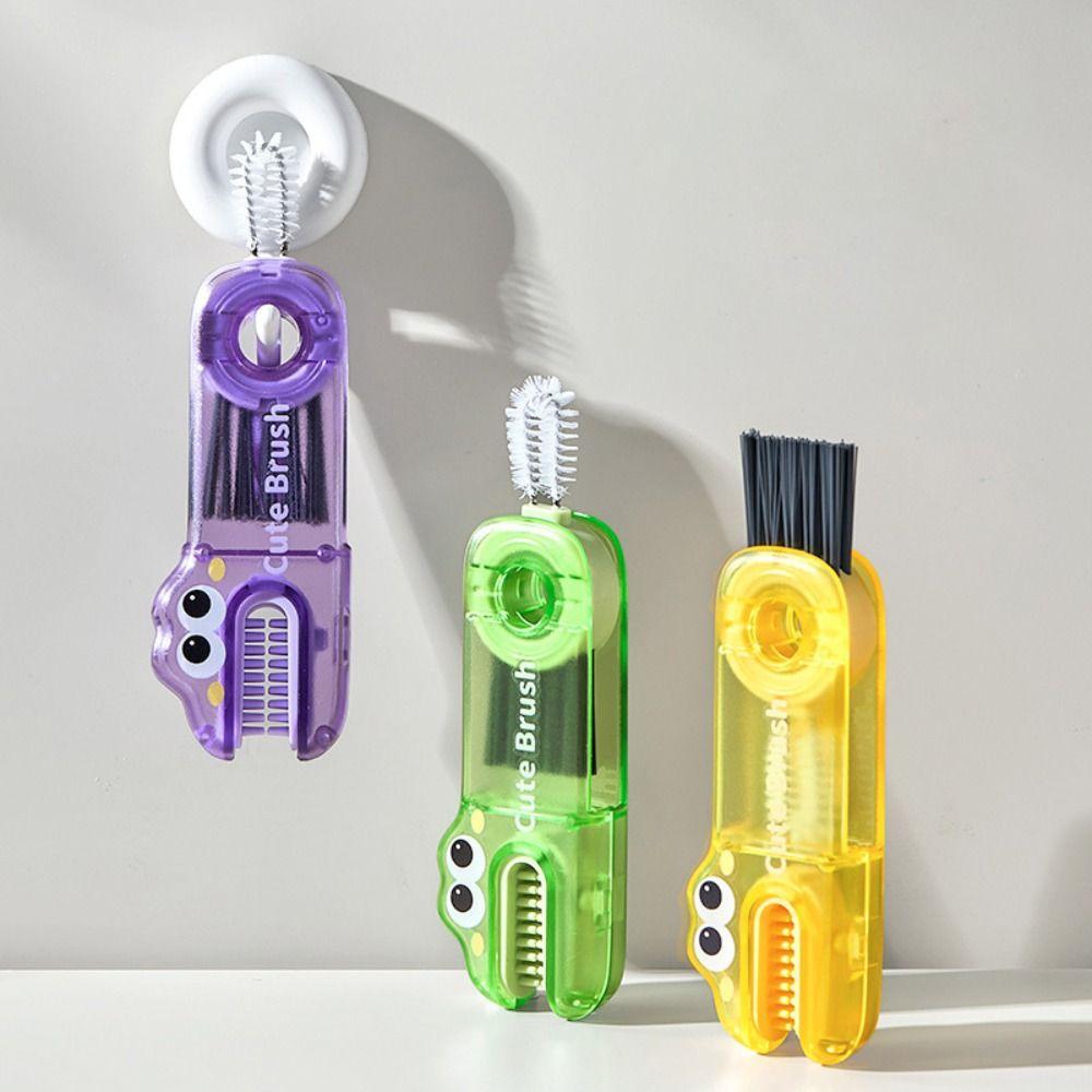 U-shaped Cup Cleaning Brushes Dinosaur Shape Bottle Cap Brush Cup Mouth Brush  Nursing Water Bottle