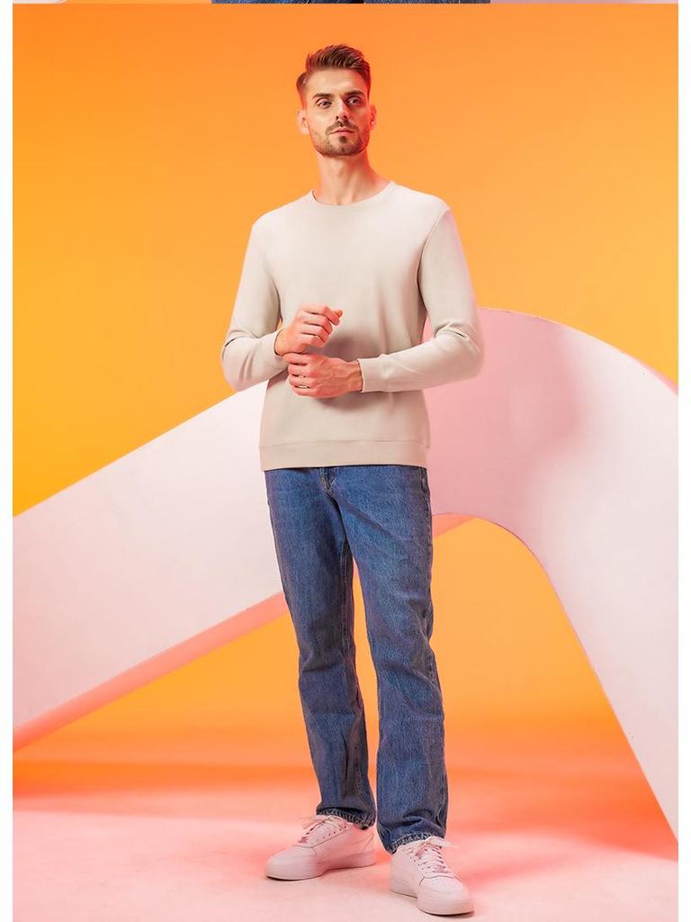 Men's Lyocell Tencel Cashmere Antibacterial Thermal Undershirt Sweater