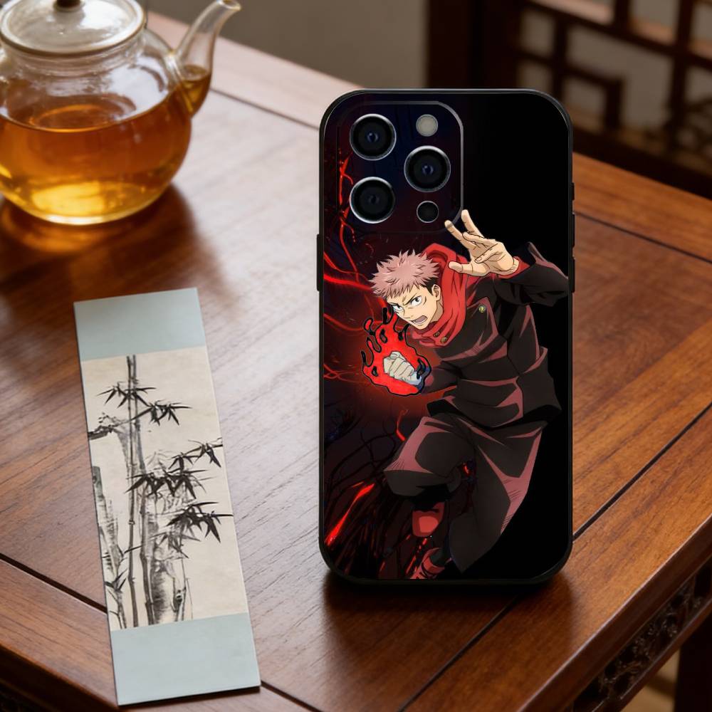 Чехол для телефона с аниме J-Jujutsu Kaisen Y-Yuji Itadori, силиконовый, мягкий, для IPhone 17 16 15 14 13 12 11 X XR Plus Pro Max Plus