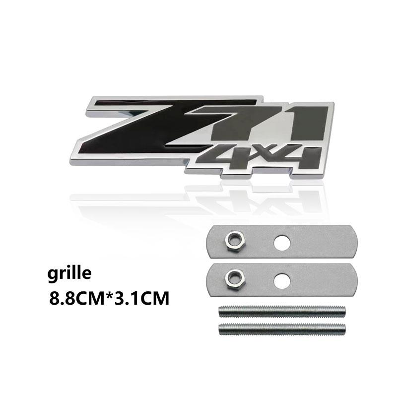 3D металлический значок Z71 4 * 4 на переднюю решетку радиатора автомобиля для траверса автомобиля TAHOE COLORADO, наклейка с логотипом на багажник автомобиля