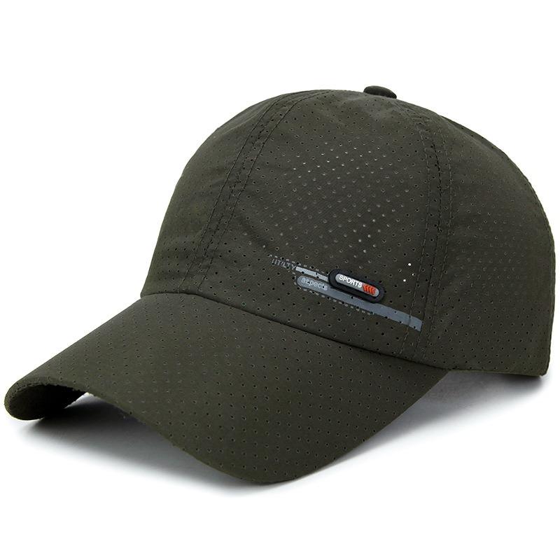 Breathable Perforated Quick-drying Cap Men's Fishing Sun Protection Baseball Cap Cycling Travel Sports Cap