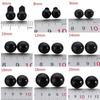 DIY Gifts 5-24mm Bear/dolls/toy Animal 10pcs Safety Eyes Black Plastic Handmade Creativ Dolls Accessories