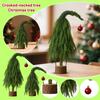 Рождественская елка ПЭ Кривая шея Набор для DIY украшения, Зашифрованное настольное украшение, Имитация маленького дерева