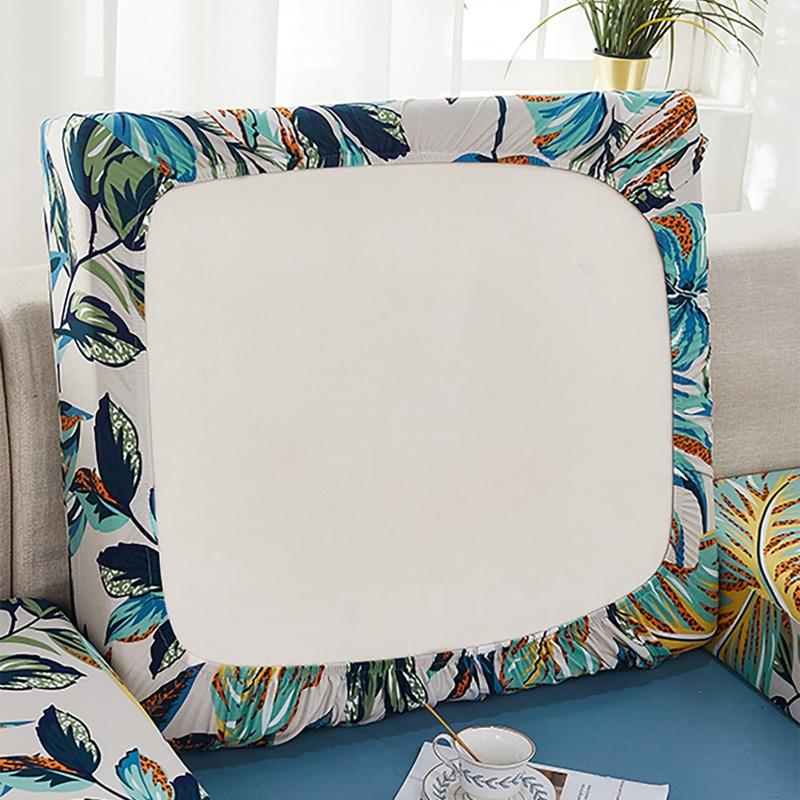 Waterproof Stretch Outdoor Sofa Covers Cushion Tropical Leaf Print Patio Furniture Protector Sectional Sofa Sets Slipcovers