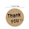 50Pcs 1Inch Diy Hand Made Handmade With Love Label Wedding Stickers Adhesive Sticker Kraft Round Labels Wholesale Price