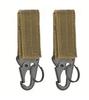 2 шт. Тактическая подвесная пряжка Molle нейлоновая стропа карабин ремень треугольный брелок для альпинизма на открытом воздухе кемпинг инструмент аксессуар