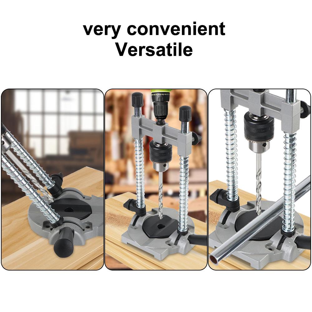 Многофункциональная регулируемая стойка для дрели с углом наклона 0-45 градусов, со стальной колонной для деревообработки, электроинструмент, алюминиевое основание