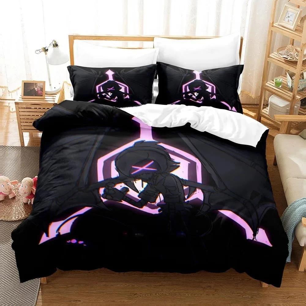 Fashion 3D Printing Anime Murder Drones Bedding Set Cartoon Three-piece Set Adult Kid Bedroom Duvet Cover Sets Home Textiles
