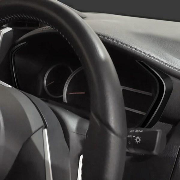 1 пара ярко-черных ABS-накладок на приборную панель для Toyota ROOMY 2022 года