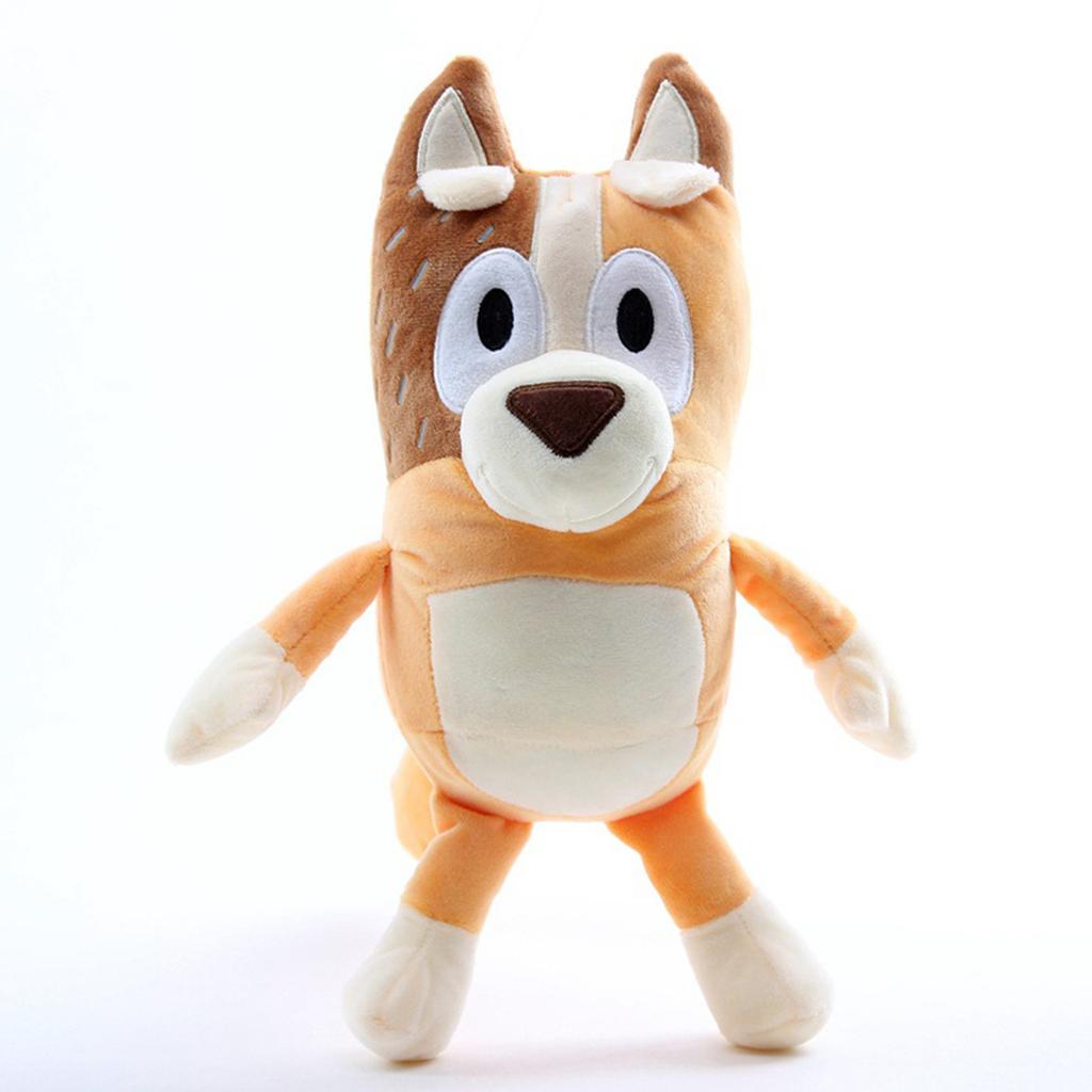 28 см голубоглазая плюшевая игрушка, мягкая мультяшная собака Бинго, плюшевая кукла для детей, коллекция подарков