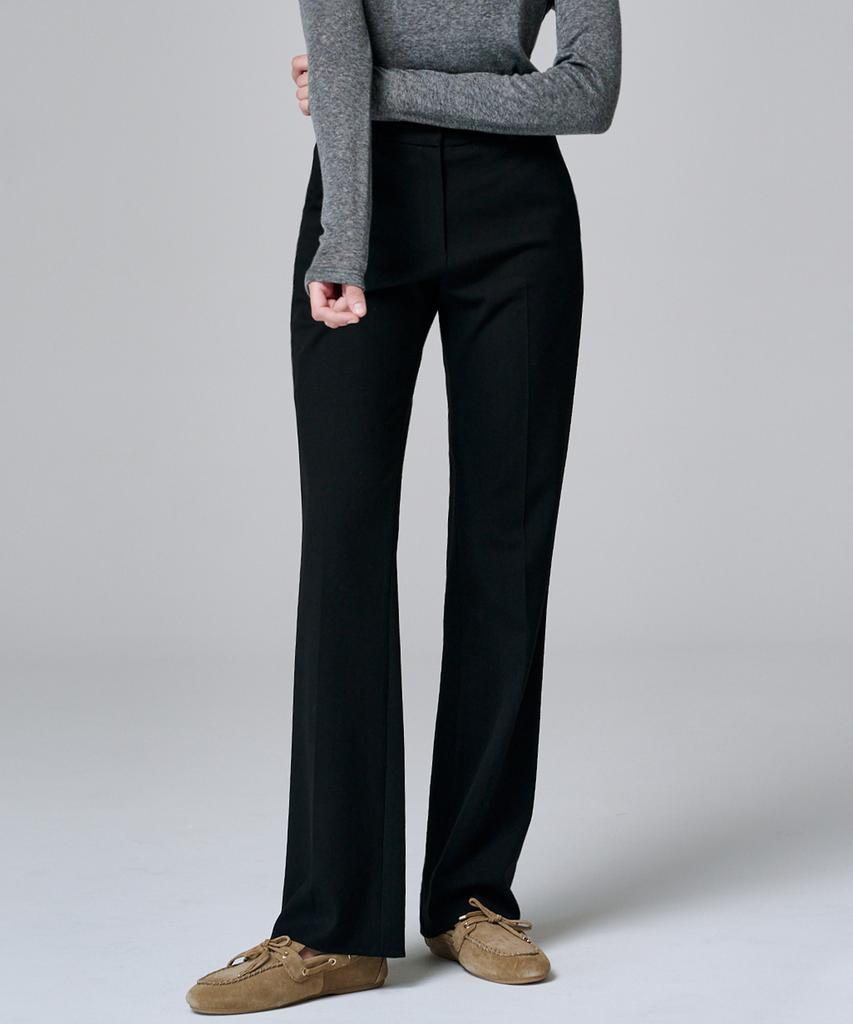 MALOUPE 2131 Stretch Slim Bootcut Pants (Black)