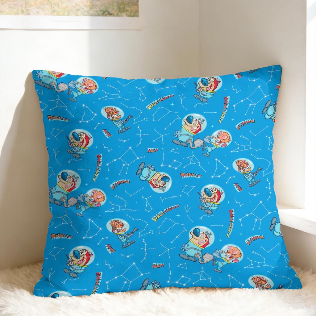 Pillow Cover R-Ren & S-Stimpy Show Fashion Pillow Case For Sofa Home Decor Pillowcases