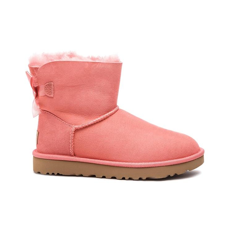 (WMNS) UGG Mini Bailey Bow II Fleece Lined Pink Women's 1016501-LNT