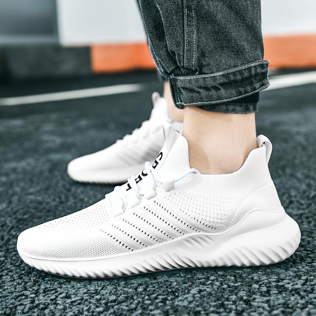 2022 Newest Men Casual Shoes Black White Shoes For Men Sneakers Lightweight Breathable Walking Tenis Masculino Zapatillas Hombre