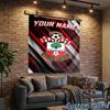 Custom Name Southampton Fc Crest Hanging Tapestry Background Tapestry for Bedroom Living Room Dorm,Home Party Wall Decoration,Fan Gifts