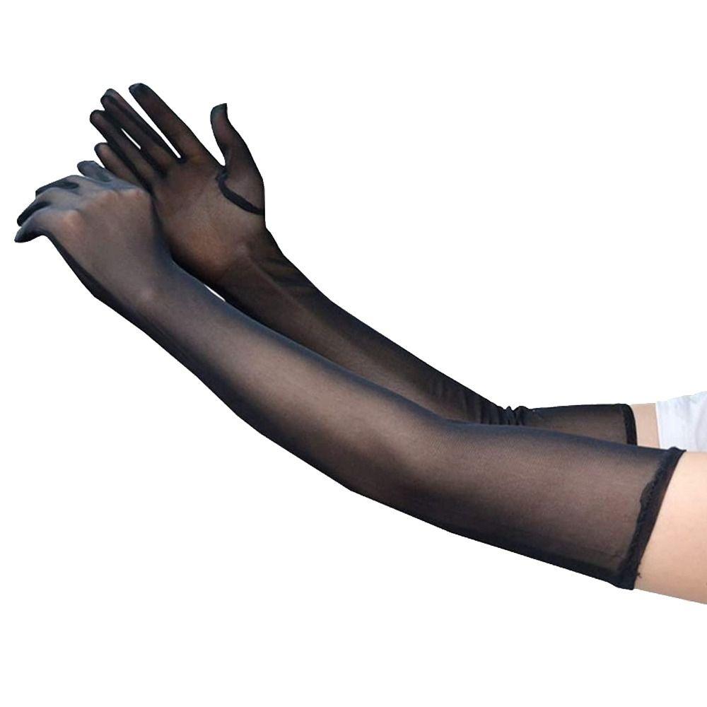 Платье Защита от ультрафиолета Перчатки для вождения автомобиля Ультратонкие перчатки Сетчатые перчатки Эластичные варежки Солнцезащитные варежки