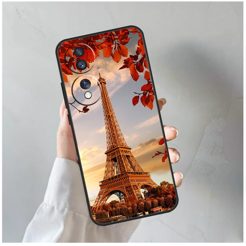 Чехол Париж Эйфелева башня для Honor 90 Lite 50 70 Magic 5 6 Pro X6 X7 X8 X9 X6a X7a X8a X9a X9b X8b Крышка Coque