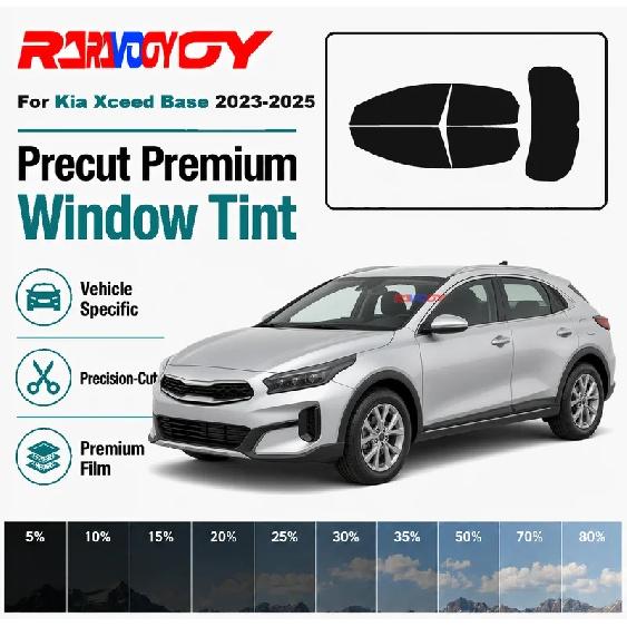 Для Kia Xceed Base -2025 RAVOOY Готовая к установке пленка для тонировки стекол Полный комплект для конкретного автомобиля Передние и задние стекла Вырезана с высокой точностью