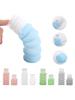 Дорожные флаконы для туалетных принадлежностей, Не содержащие BPA, Герметичные, Сжимаемые, Силиконовые, Дорожного размера Контейнеры, Дорожные аксессуары
