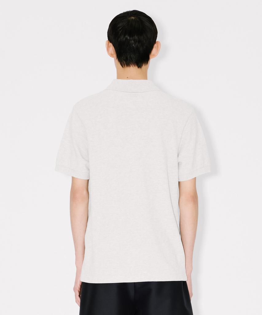 KENZO Men'S Guts Kenzo Wild Tiger Slim Grey Polo Short Sleeve Tee_K265Am2302Lgx