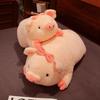 Милая розовая свинка плюшевая игрушка кукла мягкая милая свинка тканевая кукла декоративная подушка детская успокаивающая спящая кукла