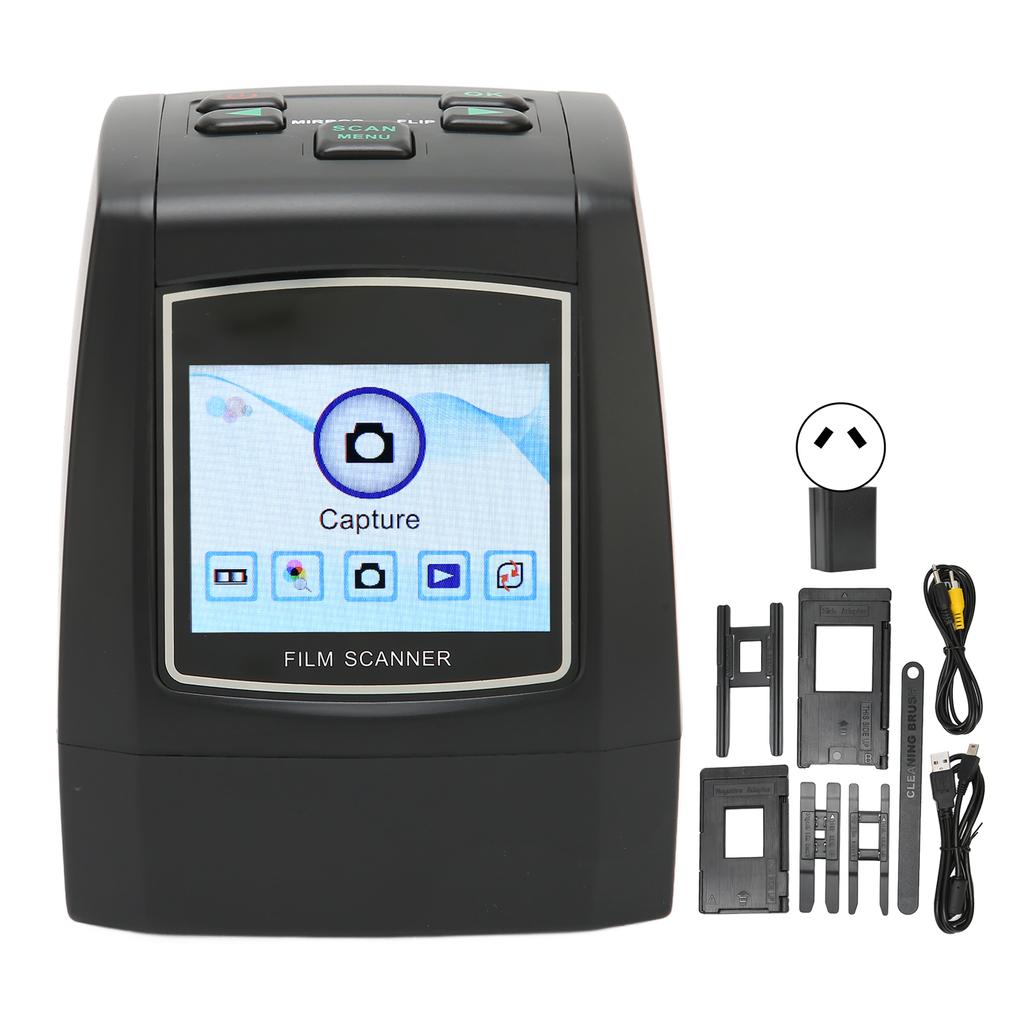 Сканер пленки цифровой 2,4-дюймовый цветной ЖК-экран портативный сканер изображений для черно-белого цвета