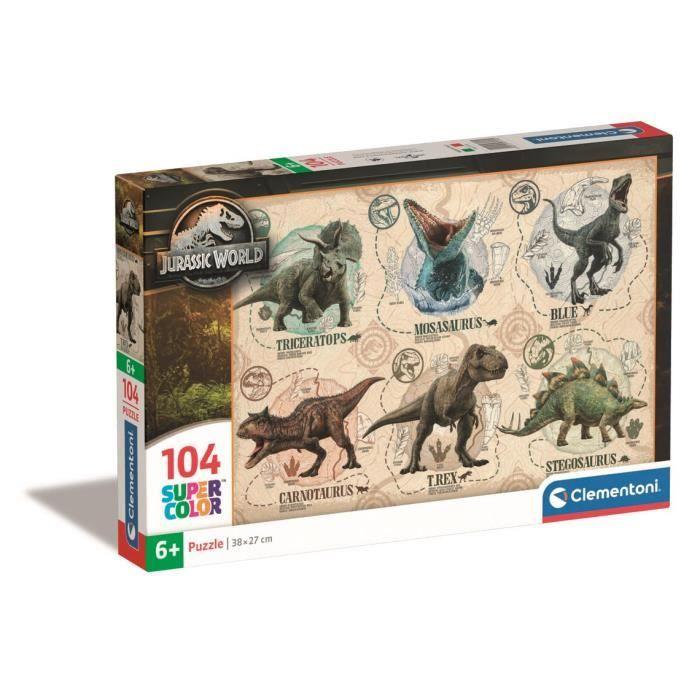 Clementoni - Stitch - Puzzles 104 Pieces Super - Puzzle enfant - Des 6 ans - 38x27cm