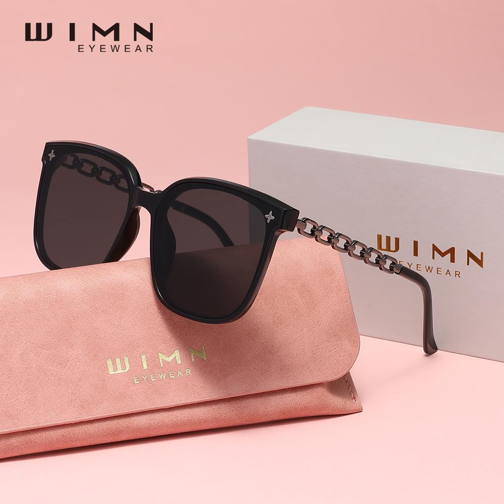 WIMN Новые модные женские солнцезащитные очки с большой оправой, высококачественные модные очки с цепочкой, очки для путешествий