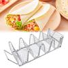 Stainless Steel Taco Holders Taco Shell Holder Stand for Oven Baking Rust-Proof Taco Tray Plates Holds 4 Tacos Rack for Crispy Shells