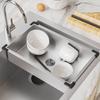 ZISIZ 304 Thickened Stainless Steel Double Basin Kitchen Sink