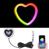 USB RGB Automotive LED  window love light neon light C-pillar atmosphere car interior decoration