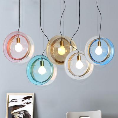 Macaron Красочные стеклянные люстры Nordic Light Роскошные лампы для гостиной, спальни, подвесные лампы, лампы для домашнего декора, эстетика