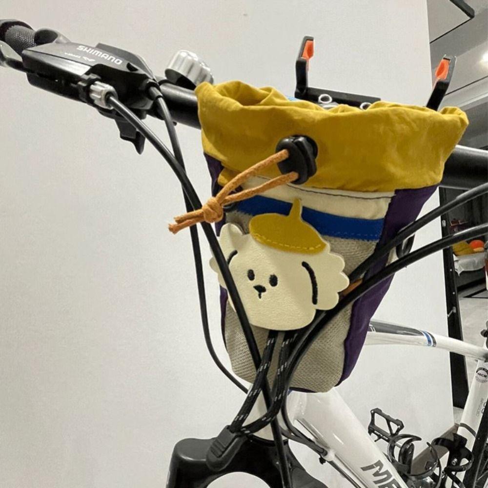 Polyester Cycling Front Bag Storage Bicycle Hanging Pouch Cycling Outdoor Sports