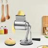 Stainless Steel Cheese Grater with 5 Blades Cheese Shredder Rotary Hand Crank Nut Grinder  Cooking
