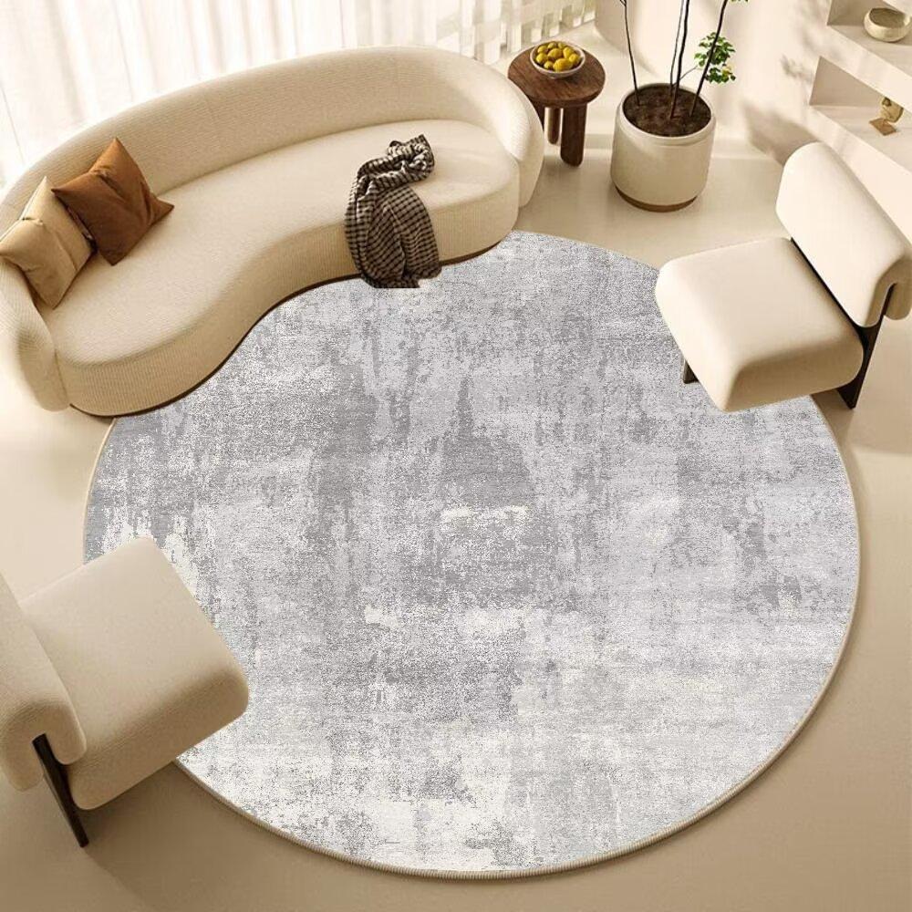 Modern Abstract Round Mat Living Room Carpet Large Area Rug Decoration Bedroom Study Room Computer Chair Floor Mats Antiskid