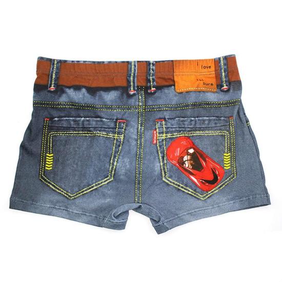 Мужские трусы боксеры с джинсовым принтом