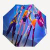 1pc Vortex Heroes: A Dynamic Trio of Characters Umbrella with Plastic Handle,Suitable for All Seasons Home Travel Outdoor UmbrellaFP120
