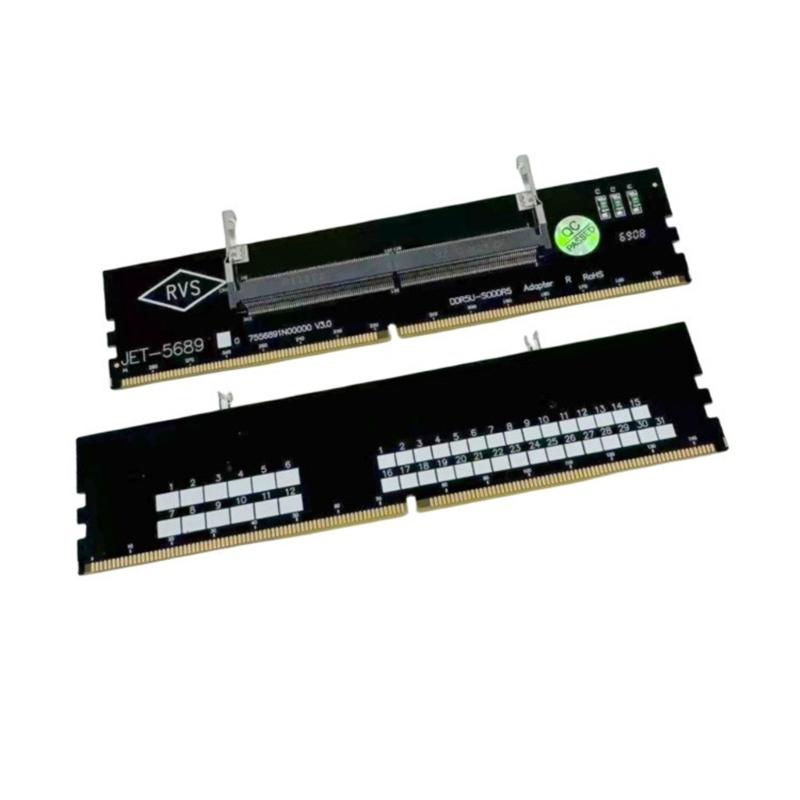Модернизированная память DDR5 для ноутбука до SO DDR5 UDIMM Адаптер для настольного компьютера Тестер памяти Конвертер SO DDR5 в DDR5 UDIMM