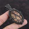 Подвеска Birds Eye Jasper, подвеска из медной проволоки, красивое медное украшение, подвеска из драгоценных камней ручной работы, ювелирное украшение, подарок на помолвку