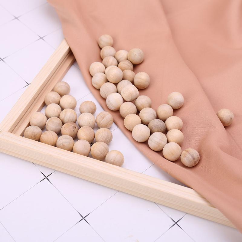 50Pcs Natural Camphorwood Moth Balls Camphor Repellent Wardrobe Clothes Drawer