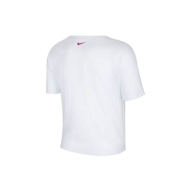 Nike Футболка Miler Printed Breathable Crew Neck Short Sleeve T Shirt Women Tops White CT6971-100