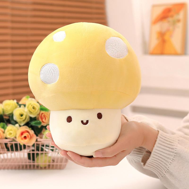 Cartoon Cute Expression Little Mushroom Doll Plush Toy Red Mushroom Doll Girl Bag Keychain Pendant