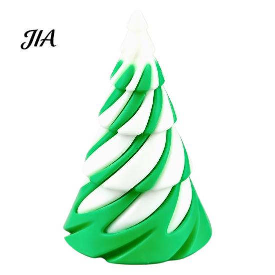 Stocking Stuffers for Teens Mini Christmas Tree Fidget Toy, Spiral Cone Toy Stress Creative Office Desk Toys Relief, Contrast Color Plastic