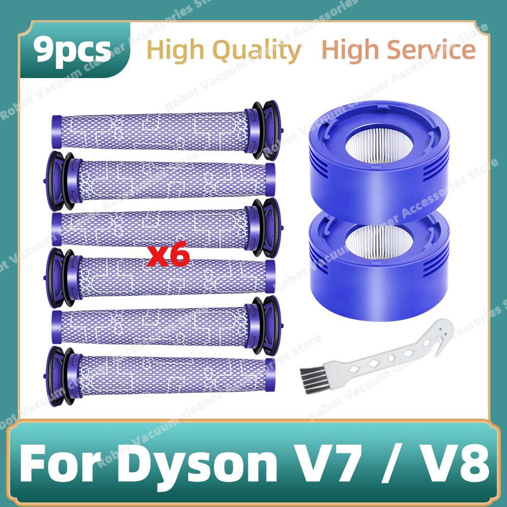 Pre Post Filter Compatible For Dyson V7 V8 Cordless Vacuum Cleaner Parts Replacement Accessories