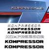3D ABS KOMPRESSOR Logo Car Badge Emblem Decals Sticker For C180 C200 W212 C55 CLK200 W204 W205 SLK230 CLS350 E300